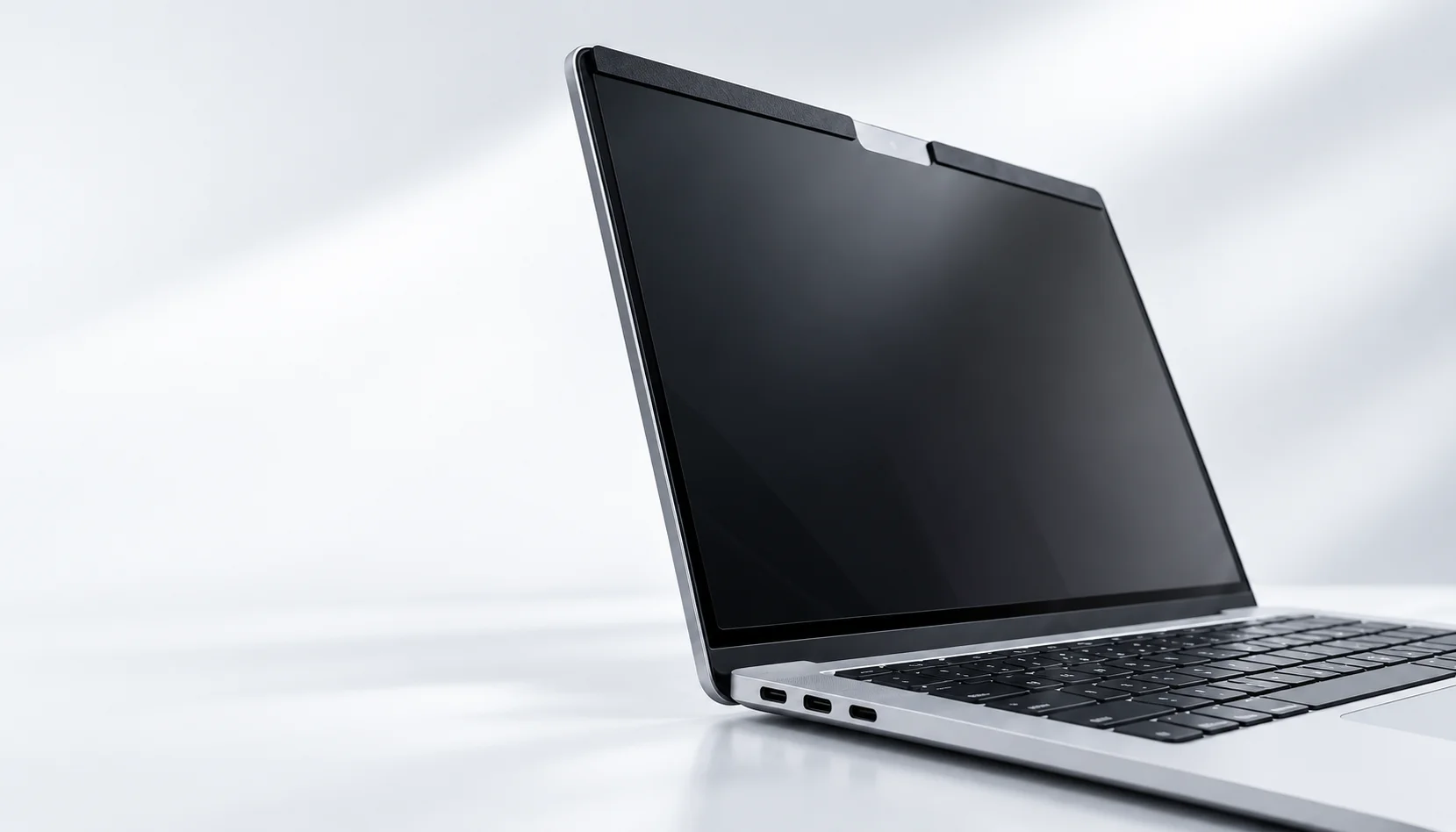 Angled MacBook privacy screen product concept